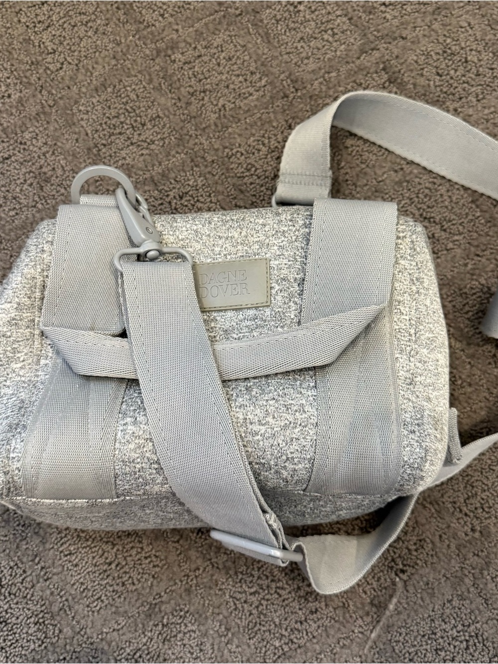 Dagne Dover Landon carryall Light Gray Bag with Adjustable Strap